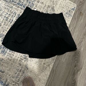 Black Pleated Mini Skirt